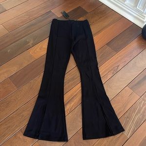 cute black bell bottoms with slit